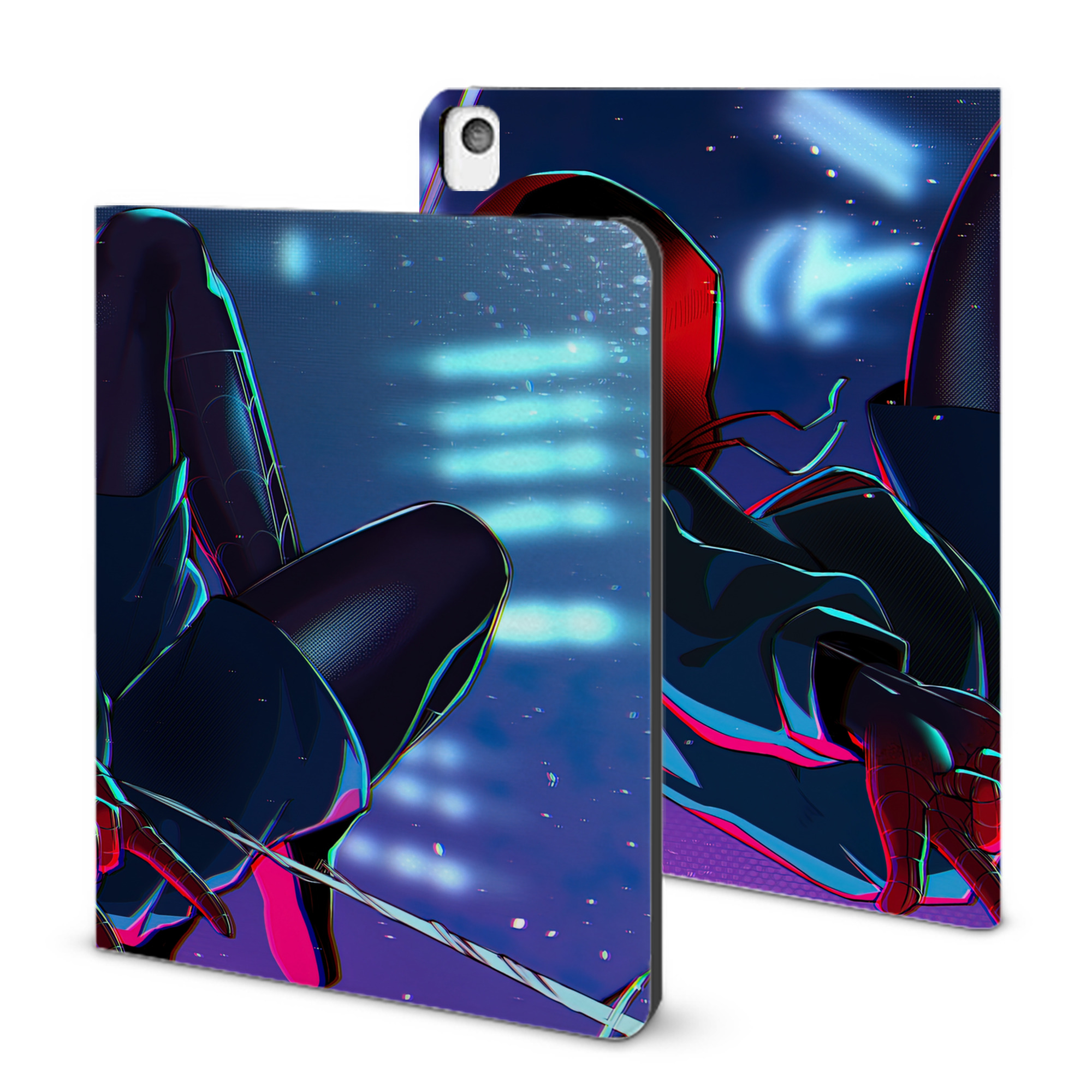 （画像用） Spider Man スパイダーマン IPadケース ペンホルダー付き ブックスタイルデザイン